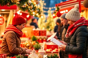 Arbeit auf dem Weihnachtsmarkt