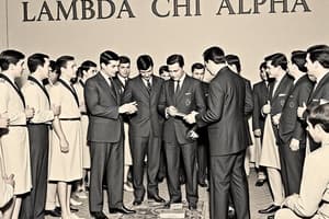 Lambda Chi Alpha Initiation Info