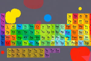 Chemistry: The Periodic Table Overview