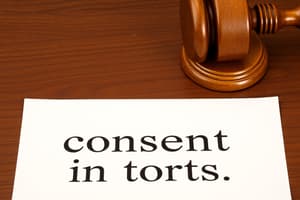 Privileges in Intentional Torts