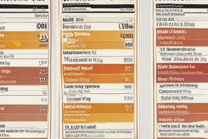 Nutrition Facts Panel