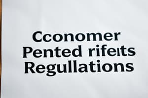 Consumer Protection Laws and Refund Rights