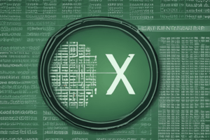 Excel Formulas and Functions