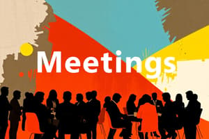 Meetings Industry Overview Quiz