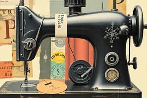 Sewing Machine Parts and Functions