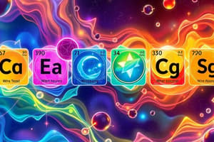 BASIS AHWATUKEE Chemistry 7 Study Guide