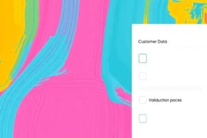 Customer Data Management Quiz