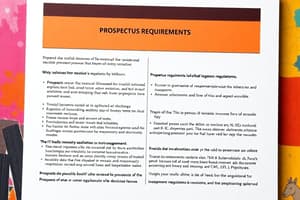 Chapter 7 Public Offering and Public Company Requirements