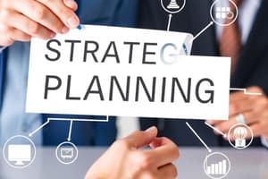 Strategic Planning and Competitive Strategies