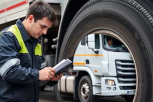 Missouri CDL Vehicle Inspection Flashcards