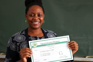 Teacher Qualification Standards in Nigeria