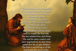 Christian Theology: The Lord's Prayer and Beatitudes