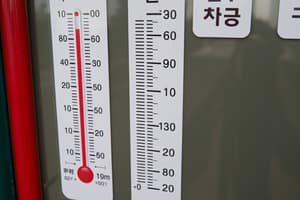 온도 단위 및 사투리 퀴즈