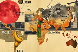 Food as a Global Commodity and WWII Scarcity