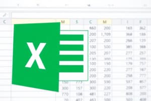 Hojas de Cálculo y Excel