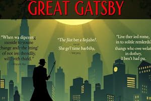 The Great Gatsby Chapter 1 Quotes