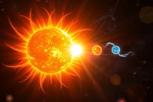 The Life Stages of the Sun and Energy Production