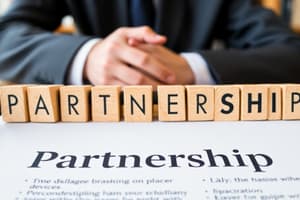 Partnership Types and Incorporation