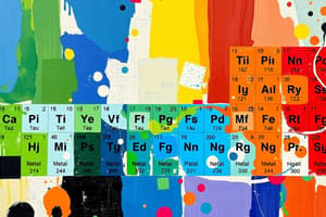 Química: Grupos y Periodos