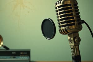 Audio Equipment: Microphones and Accessories