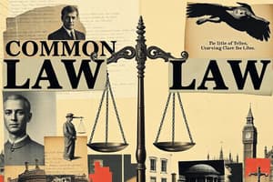 Common Law vs. Civil Law Systems