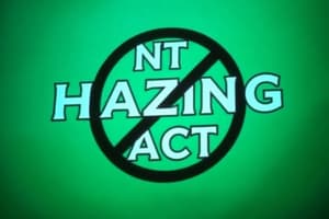 Anti-Hazing Act of 2018 Quiz