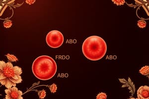 MD137 Haematology - Lecture 4: Blood Groups