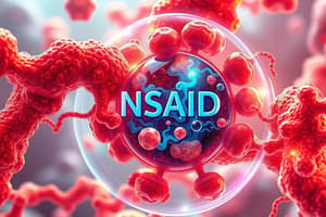 NSAIDs and Enzyme Inhibition Quiz