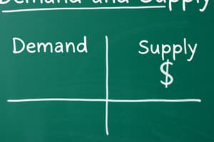 Microeconomics Overview Quiz