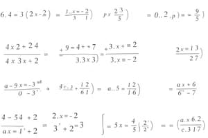 Algebra Practice Problems