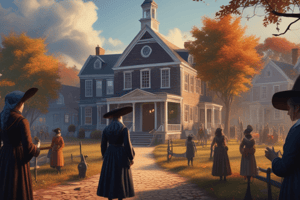 Colonial America History Quiz