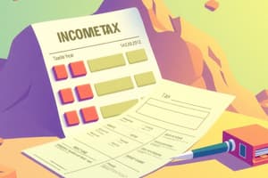 Income Tax Return Concepts