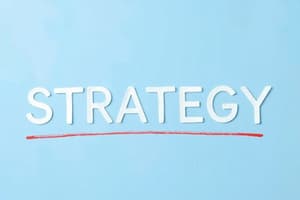 Strategic Management: Five Ps Overview