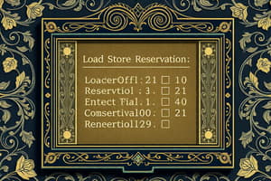 LSRW: Load and Store Reservation Window