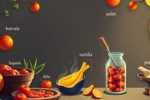 Vocabulario de Comida en Español