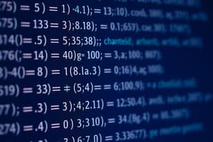 Programming Languages Arithmetic Expressions