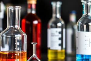 Chemistry of Alcohols and Their Oxidation