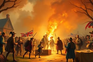 British Taxation Acts and American Revolution