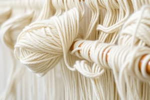 Textiles: Fibers, Yarn, and Fabric Construction