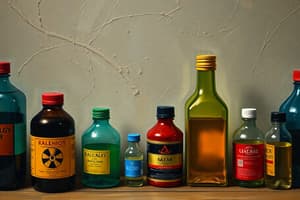 Toxicology: Household & Industrial Hazards