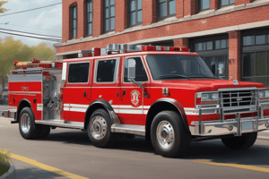 Hoffman Estates Fire Department's Personal Vehicles in Fire Station