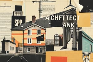 Architectural Practice: Selection, Services, and SPP