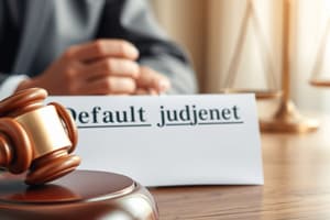 Legal Procedures for Default Judgments