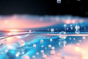 Pharmaceutics: Surface Tension and Surfactants