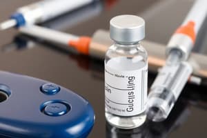 Injectable Diabetes Quiz