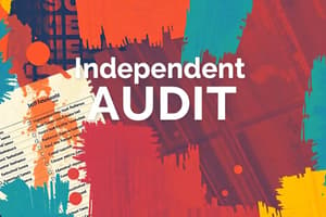 Independent Auditing Standards (IAS)