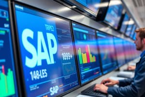 SAP System Overview Quiz