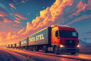 Sustainability in Logistics at Tata Steel