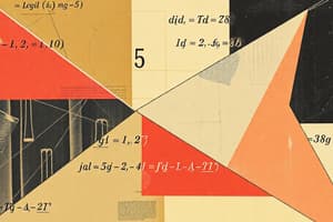 Geometry Problem Set - Angles and Equations