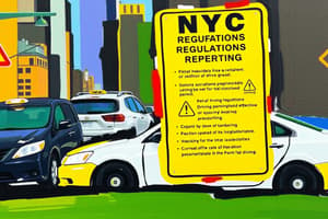 NYC Driving Permit Test: Part I (Accidents)